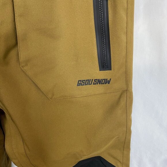 Gsou Snow Relaxed Fit Snow Bibs Camel Men’s S - Picture 7 of 11